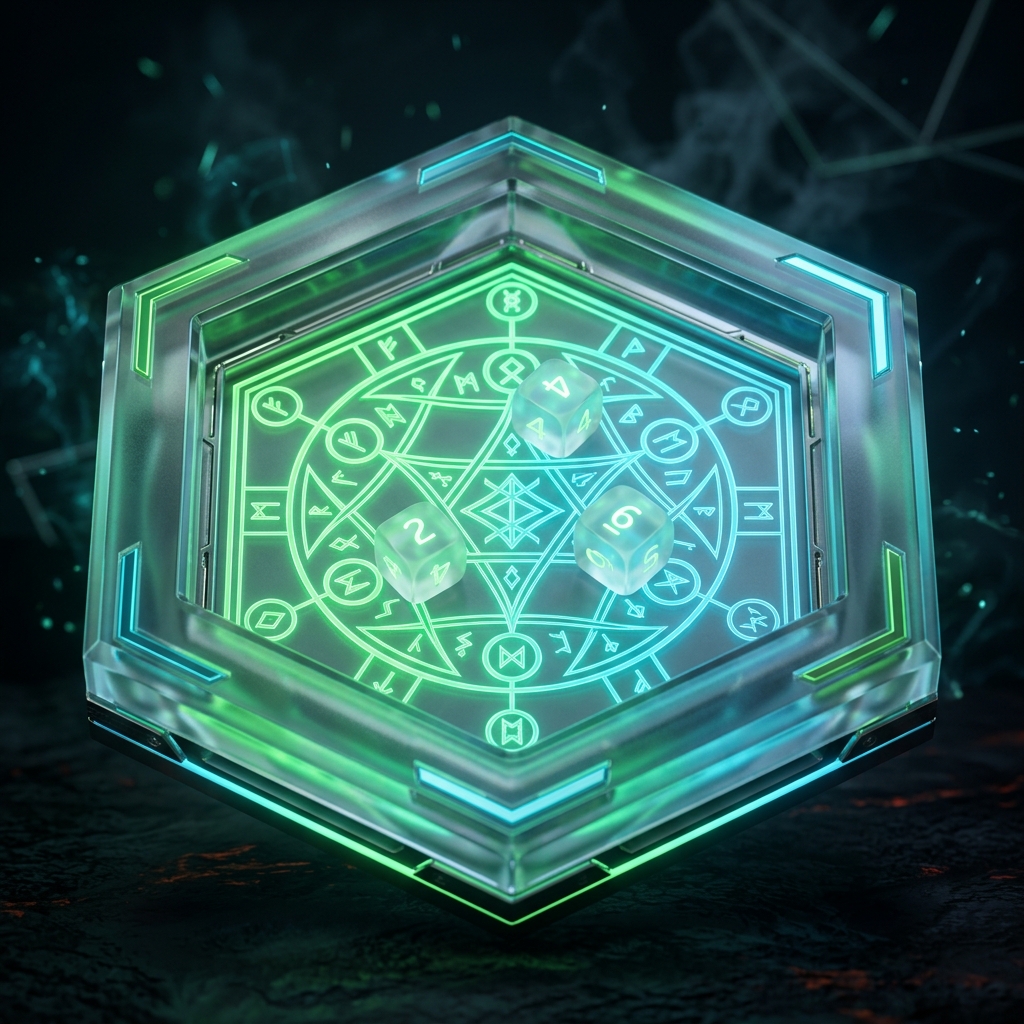 Premium Dice Tray with Runic UV Print